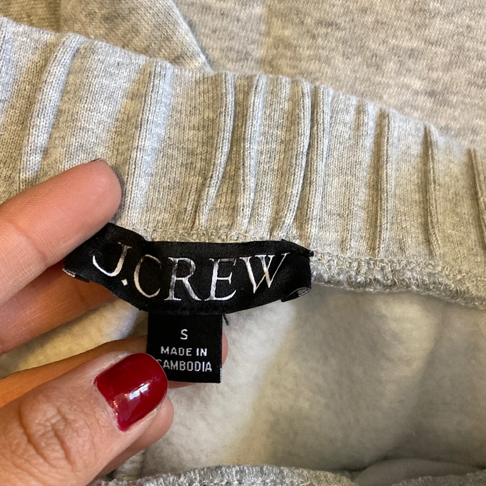 J.Crew Heritage fleece jogger pant Small Grey - Picture 3 of 6